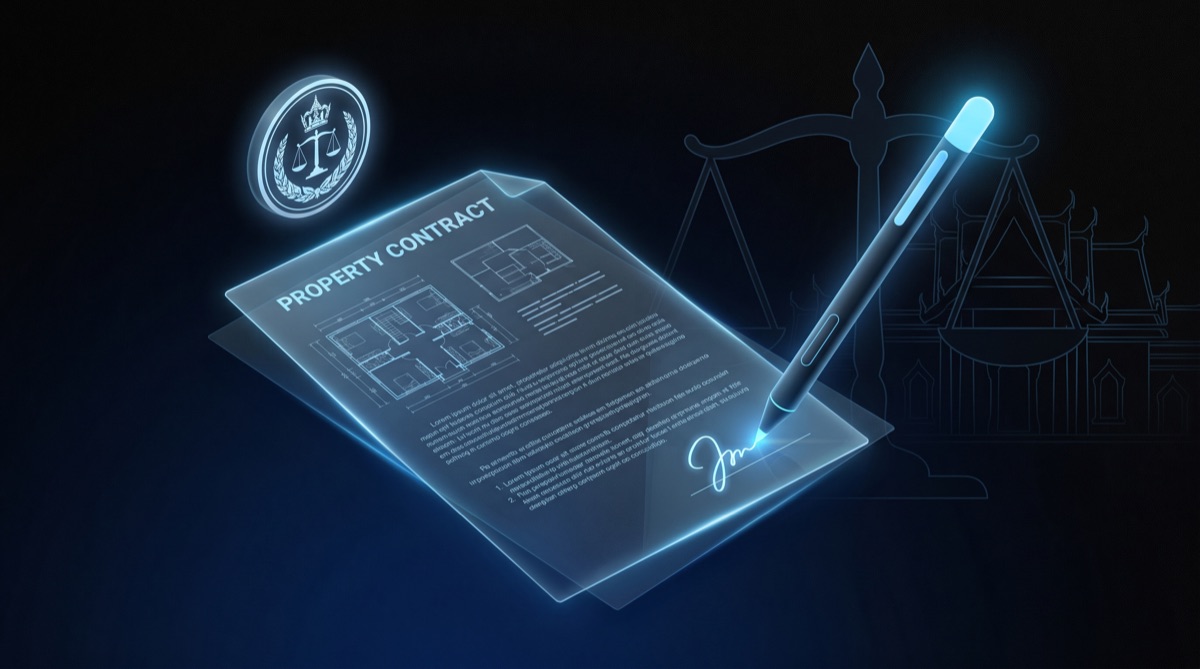 Thai e-signature law for property contracts: what the ETA B.E. 2544 actually says